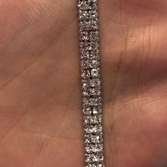 ⬇️ Double row rhinestone bracelet - Picture 2 of 3